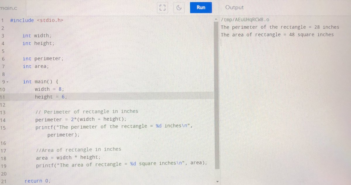 markadowskii's tweet photo. Solving some C basic declarations and expressions
#100DaysOfCode #techtwitter #C #code #BlackTechTwitter #programiz https://t.co/fJOvo4Dh4C