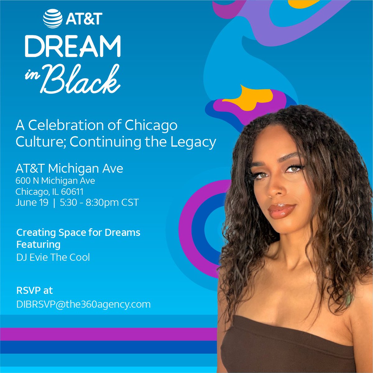 eviethecool's tweet image. Come hang out with me and @att #dreaminblack at the @ATTMichiganAve ave store from 5:30-8:30pm CST. 

This Juneteenth 6/19 we’re celebrating the culture of Chicago by continuing the legacy with tech, art, food, music, panel talks &amp;amp; more. #attexp #attinfluencer

RSVP in my bio 🖤