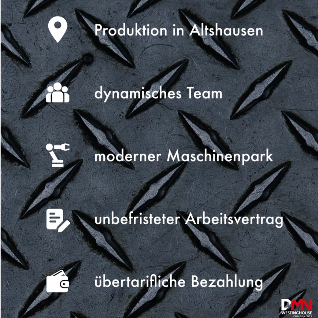 DMNWESTINGHOUSE's tweet photo. Sind Sie Zerspanungsmechaniker, CNC Fräser, CNC Dreher oder Industriemechaniker? Zur Unterstützung unseres Teams in Altshausen suchen wir genau Sie zum nächstmöglichen Zeitpunkt! 

More information 👉 https://t.co/SlaovO7sUE  

#jobs #JobAlert #vacancies #industry #mechanic #cnc https://t.co/pVfr4Rg2nT