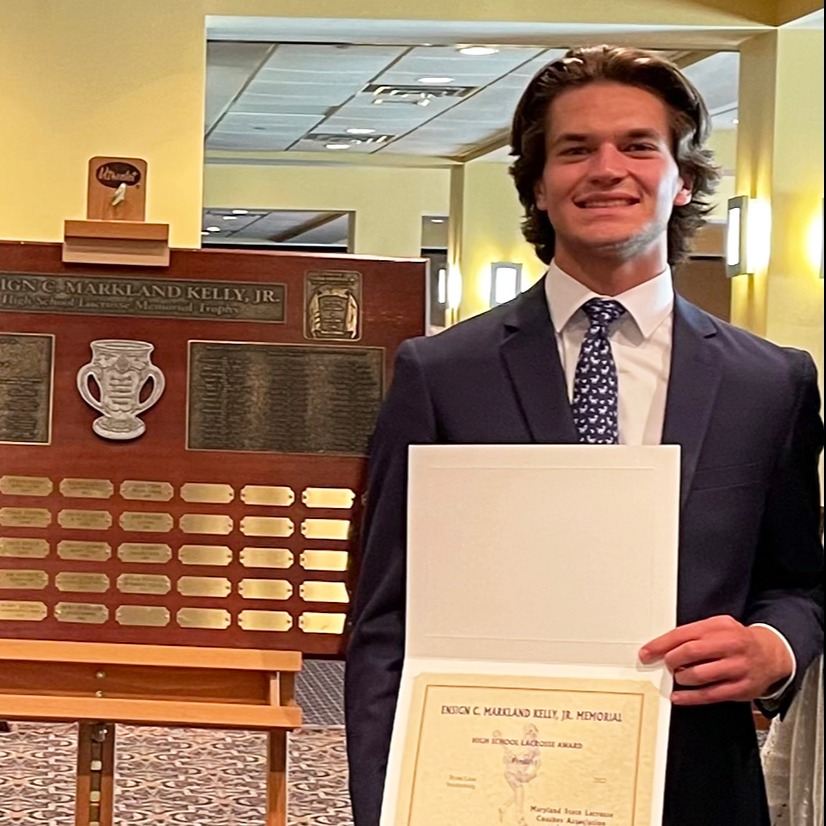 HMMediaSports's tweet photo. Smithsburg’s Ryan Linn was a Class 1A finalist for the Maryland State Lacrosse Coaches Association’s C. Markland Kelly High School Lacrosse Award, annually given to the “Best High School Lacrosse Player in the State of Maryland.” https://t.co/uMkxH36gLg