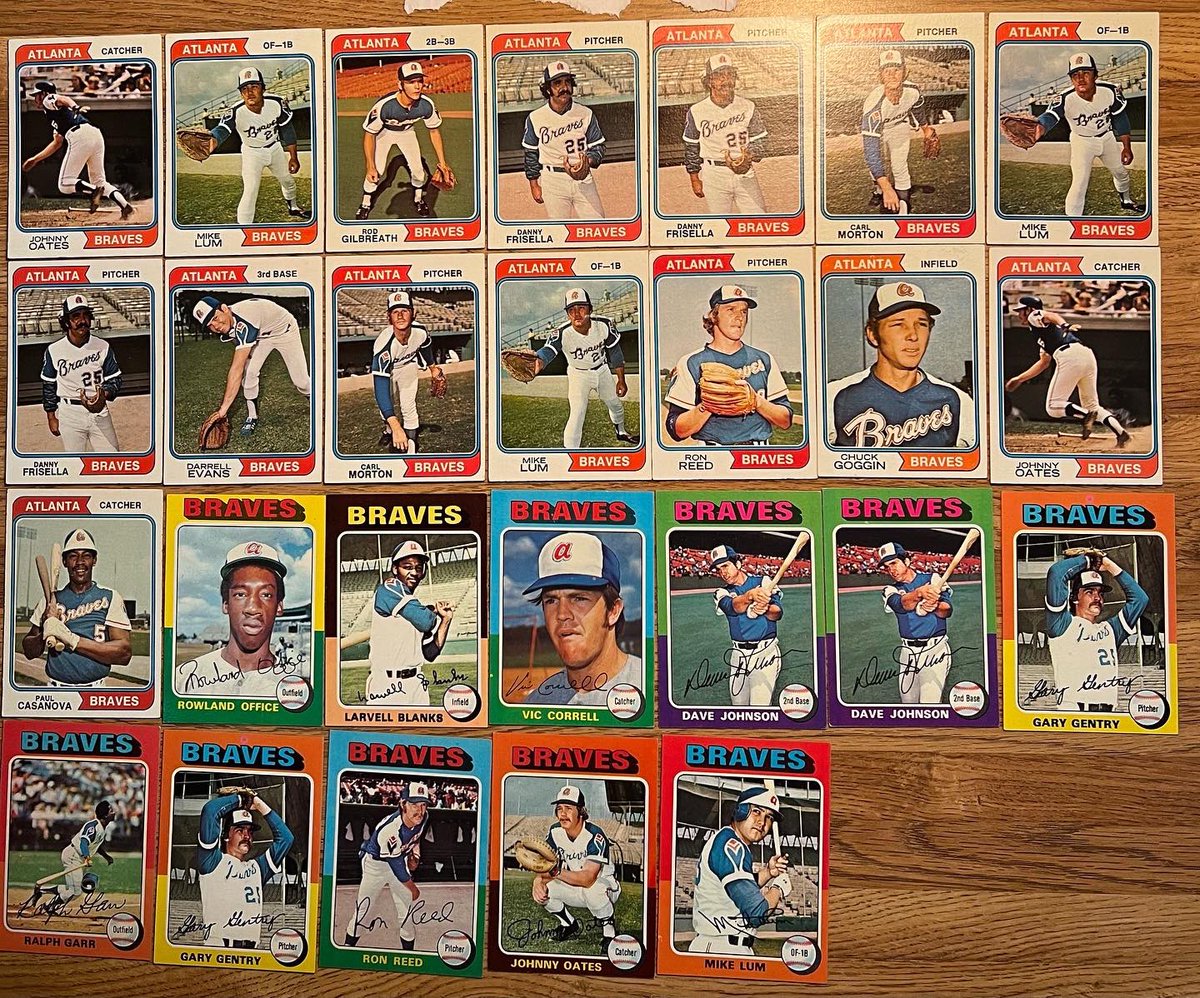 82 Atlanta Braves! 1973-1976! #topps #vintagetopps #Braves @Topps @Braves