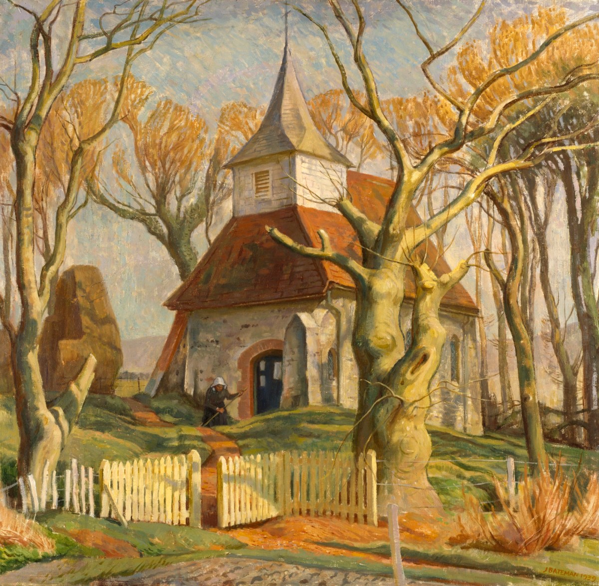 'Lullington Church', James Bateman, oil on canvas, 1939. One of my favourite Batemans, and one of my favourite churches.
#sussexday