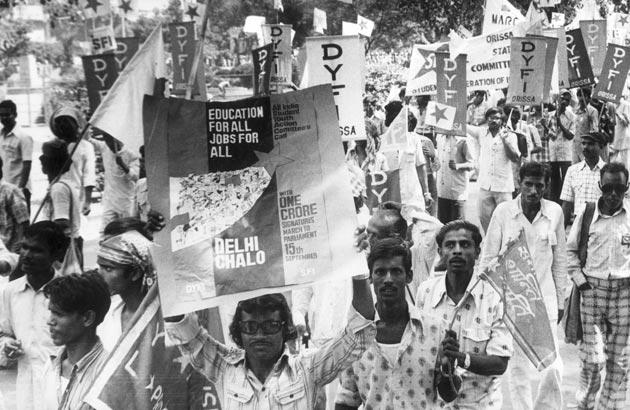indianhistorypics on Twitter: "1980s :: Students and Young Men from all ...