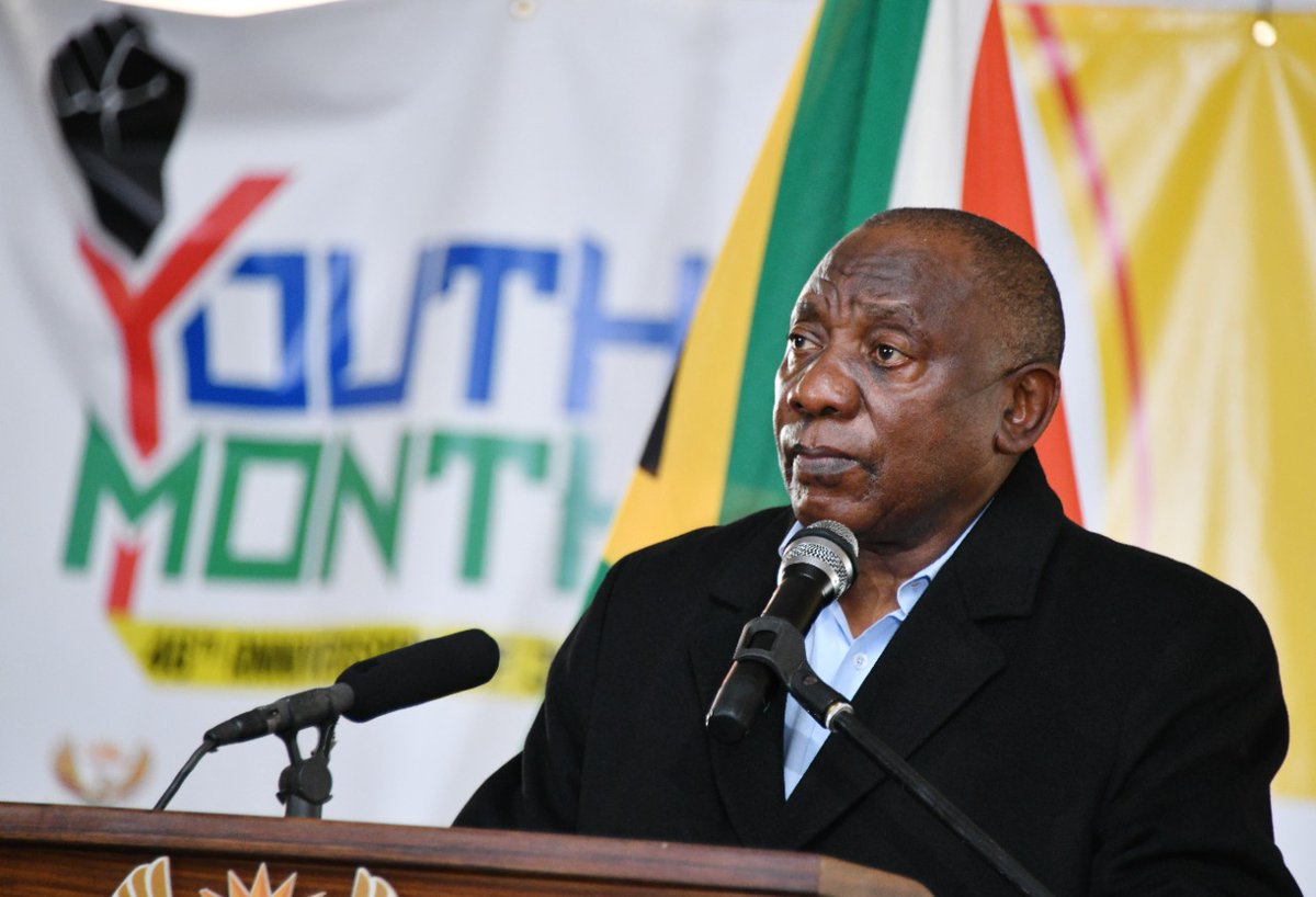 GovernmentZA's tweet photo. #YouthDay2022 | Keynote address by President Cyril Ramaphosa on Youth Day, Mthatha, Eastern Cape
https://t.co/3hxqbvzLYb https://t.co/pupkOIdP19