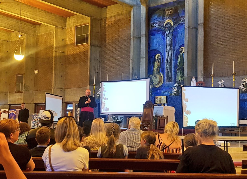 HopeChaplain's tweet photo. A proud moment celebrating the Faith in Action Award with the pupils and families who could attend tonight. It was wonderful to see the achievements of our young people recognised and commended by Archbishop Malcolm (who also told us how smart our uniforms looked!) Well Done❤🙏 https://t.co/l1QfP430QI
