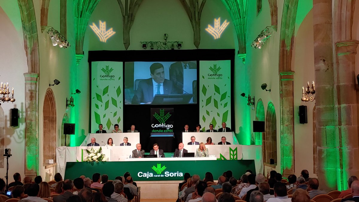 Hoy <a href="/Caja_Rural/">Caja Rural de Soria</a> ha celebrado su asamblea general confiando 100% su evento a empresas sorianas 👏👏