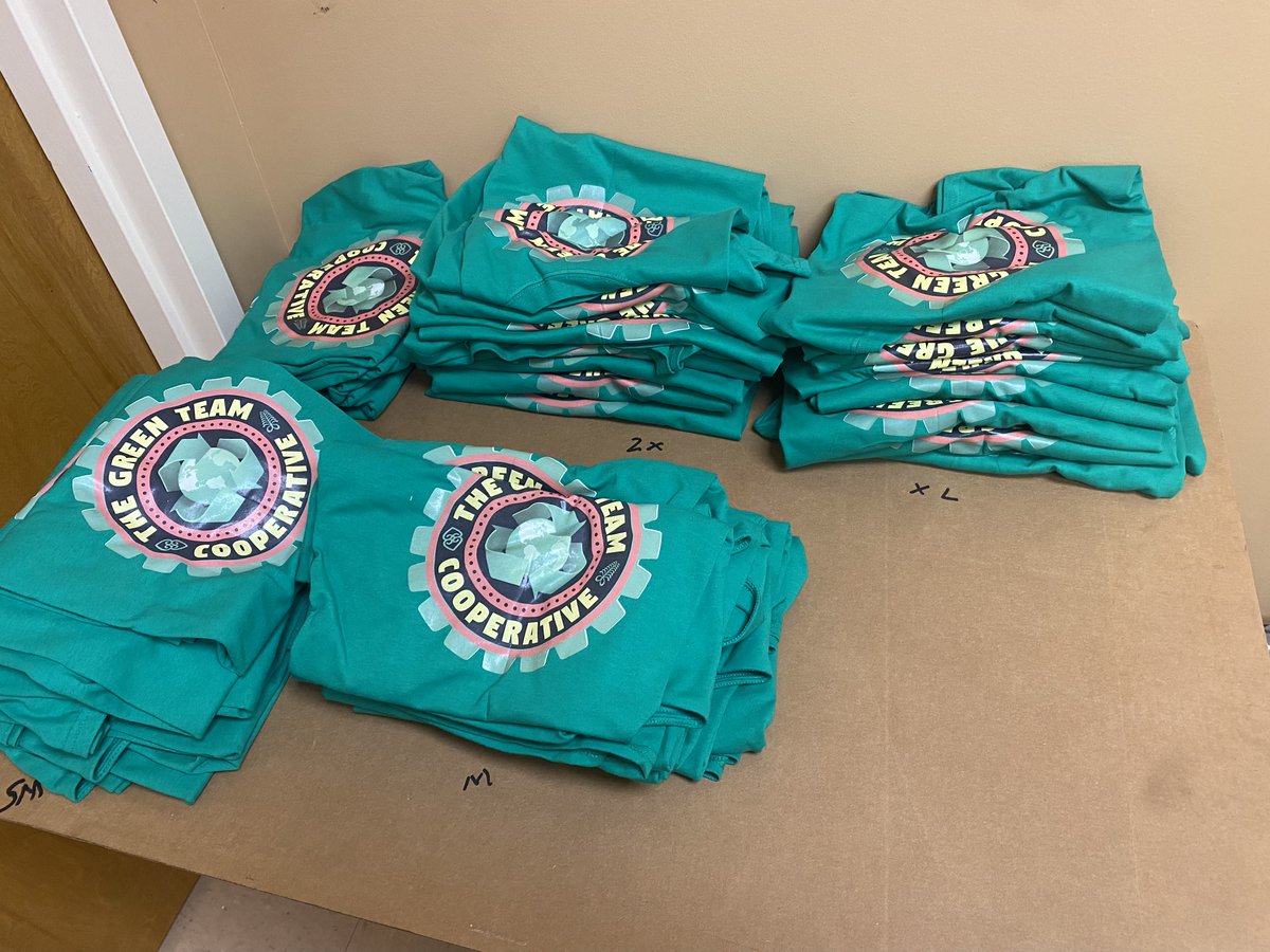 CooperationJXN's tweet photo. Mark the date: September 2022, the Community Production Cooperative (CPC), will officially launch the t-shirt & banner printing division of the coop. Stay tuned to put in your orders. This is just a sampling of the internal work the Coop is now doing. #CommunityProduction https://t.co/TIjaSDX1sp