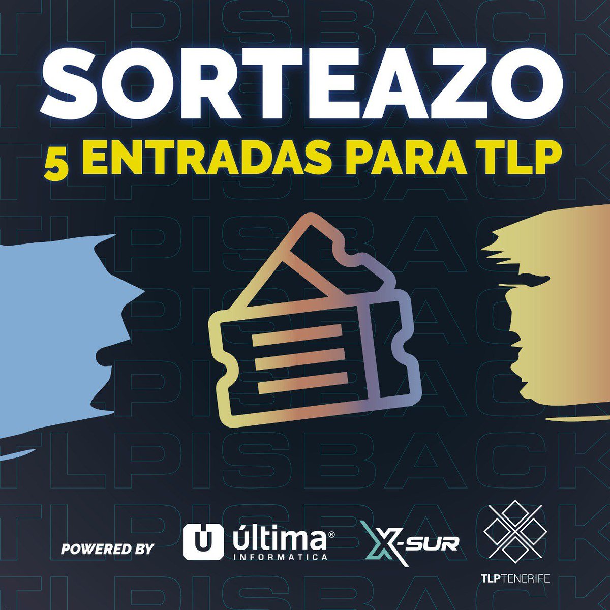 TLPTenerife's tweet photo. ¡Qué hype por la venta de mañana en el CC XSur! Y Última Informática trae este sorteazo para ir calentando🤯

🎟 5 ENTRADAS LAN 🎟

☑️ Síguenos a nosotros y a @Ultima_Oficial 
🔃 Haz RT
💬 Comenta con quién te gustaría ir al evento usando #TLP2022

¡Tienes hasta este lunes 20! https://t.co/HfaBPu79nE