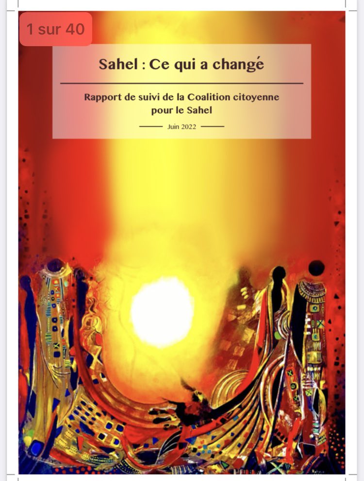 NiagaleBagayoko's tweet photo. Un an après la parution du premier rapport de la Coalition citoyenne pour le #Sahel, 48 organisations de la société civile analysent les progrès et les reculs en matière de protection des civils dans la région : « Sahel: ce qui a changé »à consulter sur : https://t.co/Yhi7vOuiHo https://t.co/DfTTY19d9M