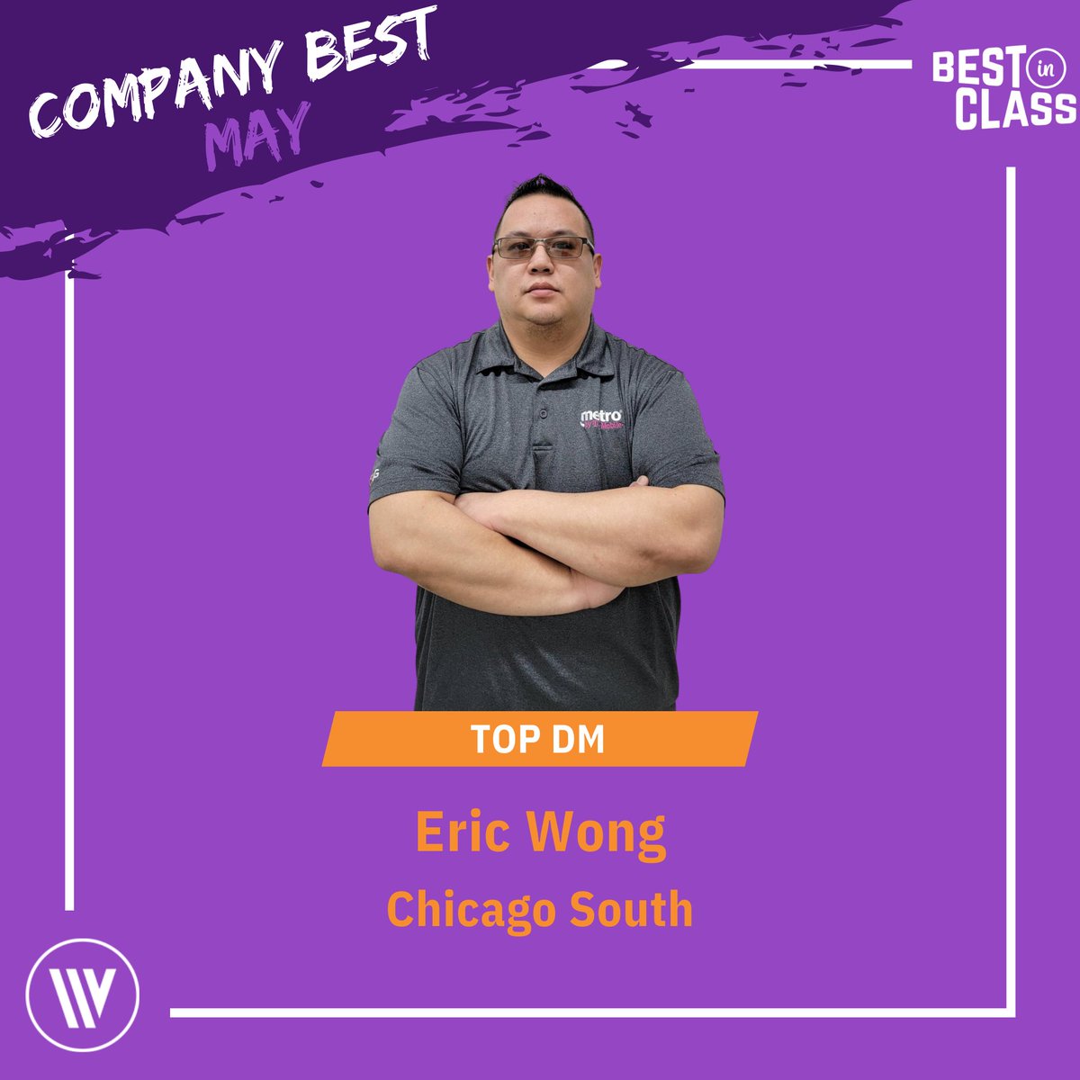 WirelessVision's tweet photo. Congrats to our Top DM out of Chicago South, Eric Wong for being #BestInClass. Shout out to our Metro Team for being Best of the Best the month of May! 🏆🏆🏆 @JRojas537 @SByrneDoyle https://t.co/zfNNH8KbI7