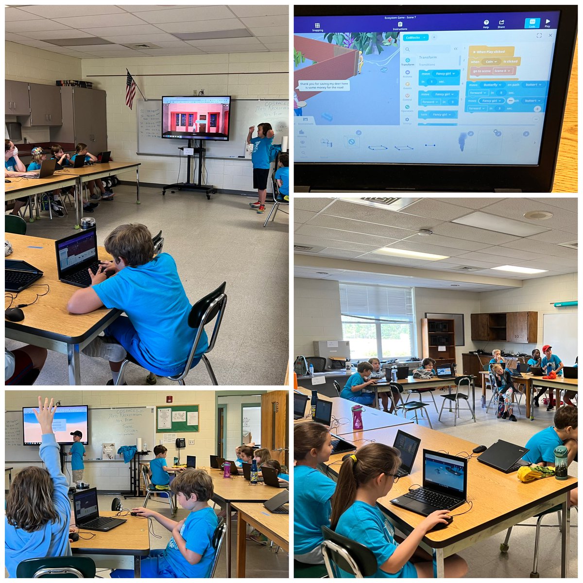 RachN635's tweet image. Day 4 MCS #STEM camp, we ended the week strong with #coders sharing their games and taking a field trip through Weymouth Woods State Park! So proud of these campers and can’t wait to meet next week’s kids! @MCSDigital @MooreSchools @Ashley_Priem