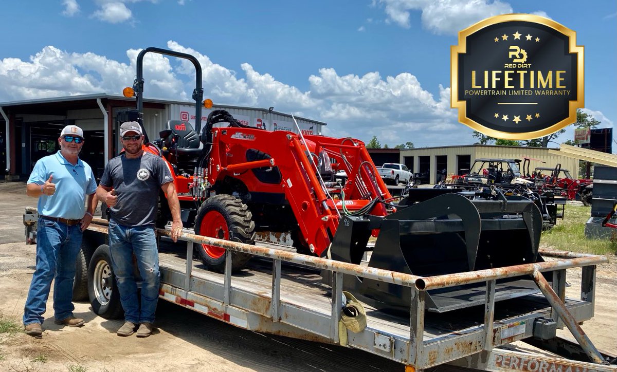MahindraFlorida's tweet photo. CONGRATS 🎉🎈 to Mr. Campbell, from Panama City Florida, on his NEW 4x4 CK3510 SE KIOTI Tractor package with a #lifetimepowertrainwarranty !! We truly appreciate your business and welcome to the #KiotiPack 🇺🇸 🐺 
..
..
#WeDigDirt #Kioti #outdoors #HST #alabama #georgia #Florida https://t.co/mFbtGExV4u