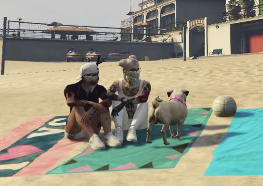 OOCDaph's tweet photo. daph, novah and mochi hanging out at the beach🥹🫶🏼
#666daph #gtarp #nopixel https://t.co/n5vYI9tWYa