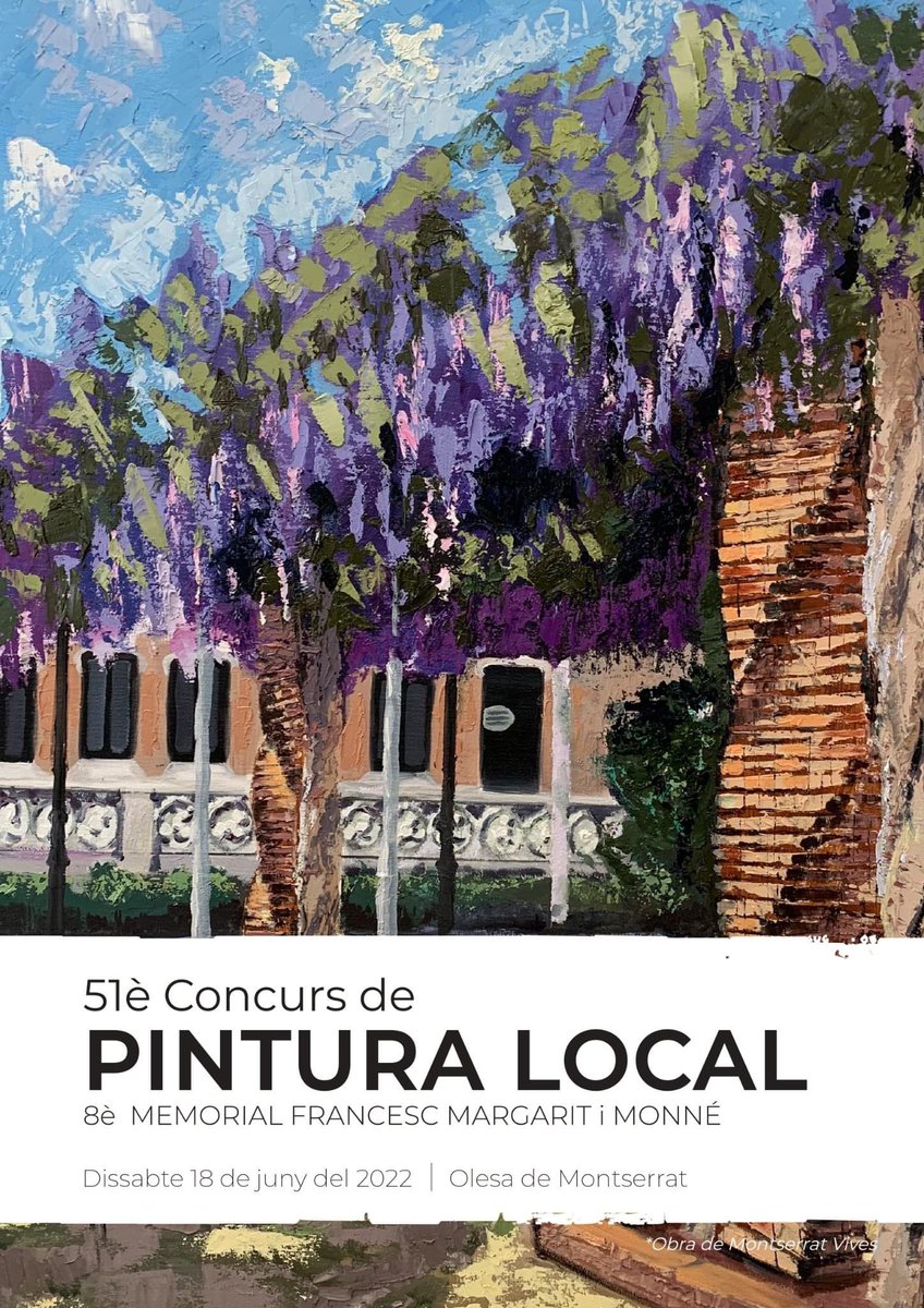 artsioficis's tweet photo. Aquest dissabte 18 tornen els Concursos de Pintura Local i Pintura Ràpida. L'acte de lliurament de Premis serà aquest any a Cal Puigjaner el dissabte 18 de juny a les 14 hores. I des del 18 al 27 podreu visitar l'exposició. Us esperem! #artsioficisolesa #cultura #since1924 https://t.co/Dk4Pll2gdG