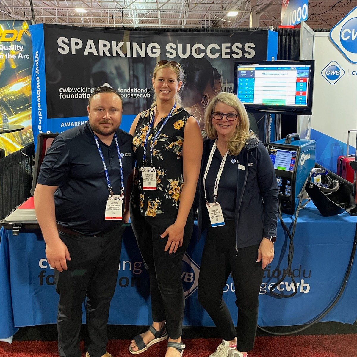 cwb_foundation's tweet photo. Former Hugh Krentz Award winner Whitney Jardine stopped by our booth today at CANWELD to say hello! She’s now a welding engineer with The Narmco Group!
#canweld #canweldexpo #welding #welder #welders #fabrication #weld #weldernation #metalwork #weldlife #steel #weldinglife https://t.co/piFV9Cp1tR
