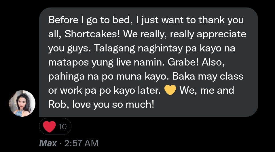 Goodnight, Max! Sobrang napakamahal din namin kayo ni <a href="/_robblackburn/">Rob Blackburn</a> 💛