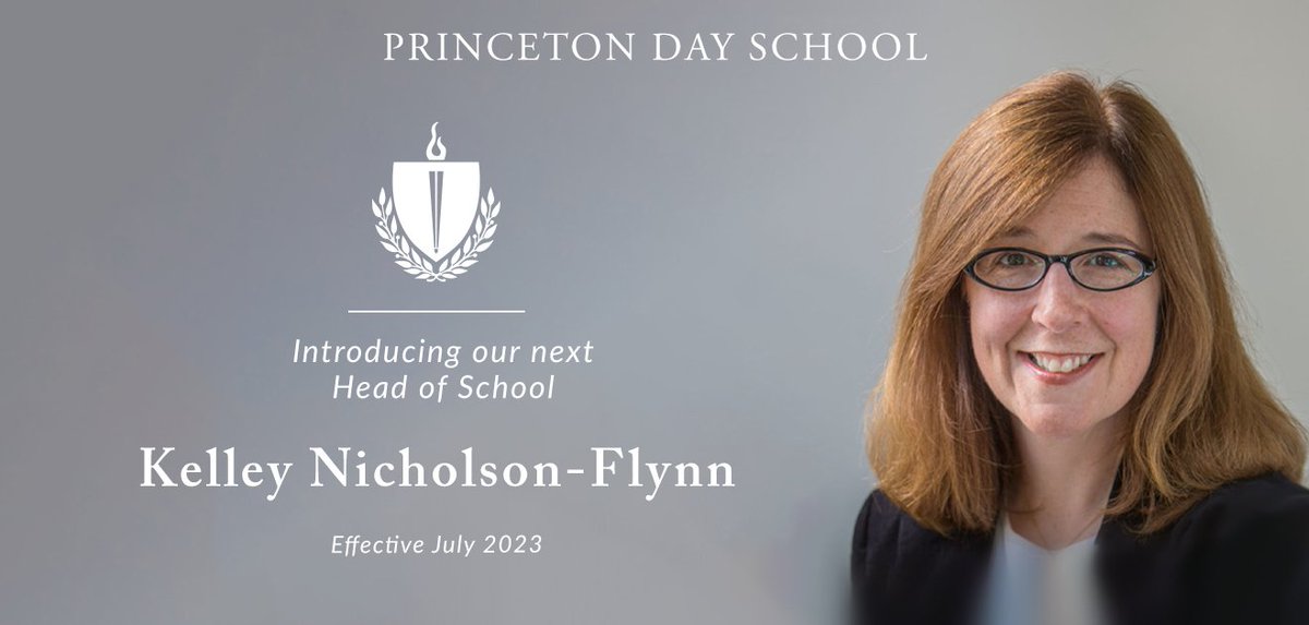 Introducing Princeton Day School's next Head of School, Kelley Nicholson-Flynn! 

To view a message written by newly appointed Head of School, Kelley Nicholson-Flynn and Board Chair, Rebecca Bushnell '70, please refer to this link here: linktr.ee/princetondaysc…