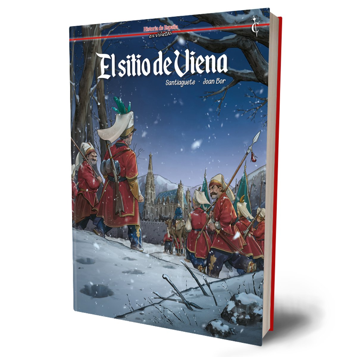 Casca_borra's tweet image. Ya tenemos listo para imprenta el cómic "El sitio de Viena" de Santiaguete y Joan Bor. Una nueva entrega de nuestra colección "Historia de España en viñetas" que entra en imprenta.

En julio estará disponible en librerías, tiendas de cómics, plataformas de venta online.