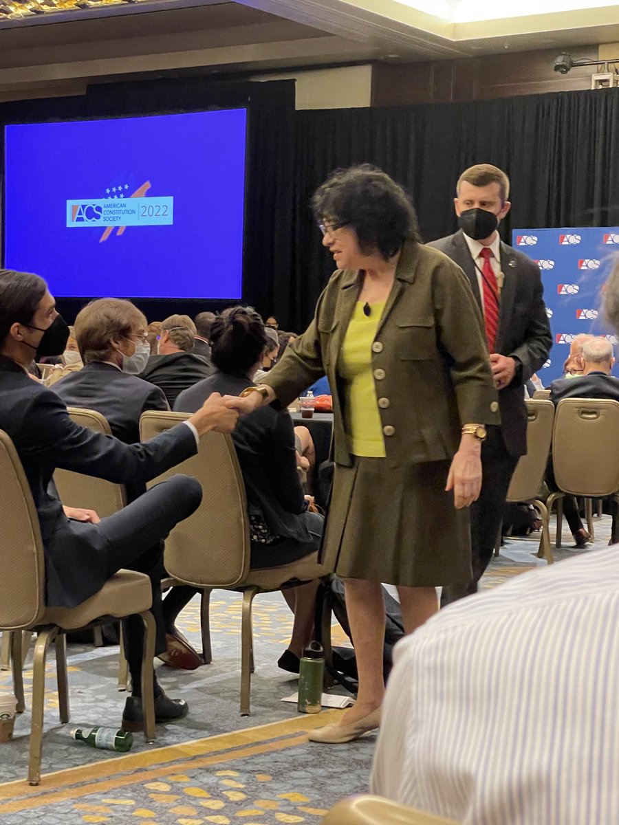 You can throw up your hands, let the truck run over you, or you can get up, and with all your might, try to stop that collision. I don’t think I have a choice, and neither do you. We weren’t born to be bystanders.  - Justice Sotomayor #ACS2022