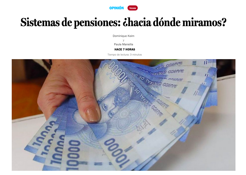 SISTEMA DE PENSIONES “No es factible trasplantar un modelo de otro país que vemos como exitoso(…)ni reinventar la rueda, sino que debemos buscar las mejores opciones que se puedan adaptar a nuestro contexto”, dicen <a href="/DomiKeim/">domi_keim</a> y <a href="/paulamansilla/">Paula Mansilla</a> en <a href="/latercera/">La Tercera</a> bit.ly/3mS2QrB