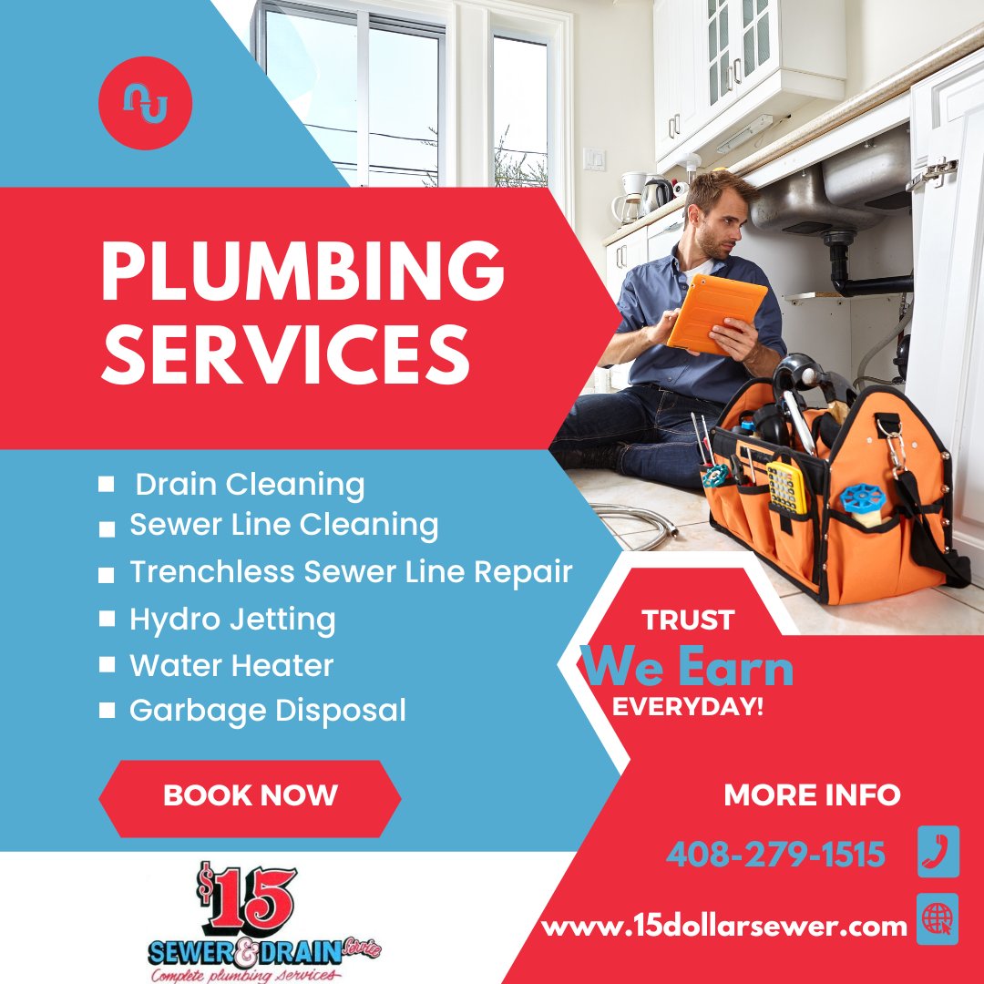 15dollarsewer's tweet photo. We have been providing expert plumbing services to the Bay Area since 1983! Schedule an appointment today! https://t.co/SlykLwAPpl #plumbing #bayareaplumbing #plumbingemergency #plumbingproblem #plumbingmaitenance #draincleaning #sewercleaning https://t.co/wZbSWkmQW8