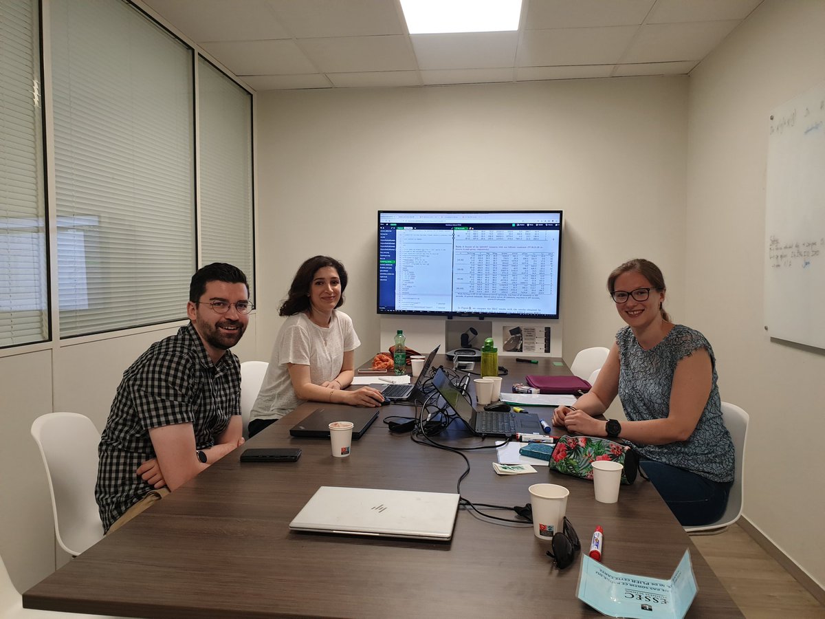 Working with our Austrian friends in Paris ( <a href="/kubrataninmis/">Kübra Tanınmış</a> Elli Gaar <a href="/msinnl/">Markus Sinnl</a> ) and @jon77lee remotely on #bilevel #optimization for #misocp

And then enjoying some good Italian cuisine, approved by <a href="/CerulliMartina/">Martina Cerulli</a> and <a href="/FabioFurini/">Fabio Furini</a>

#orms