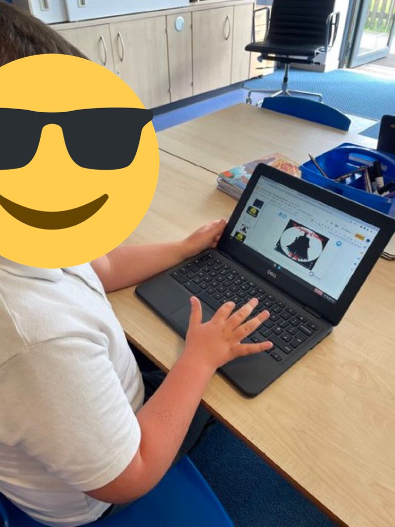 OJAB_Computing's tweet photo. Some fantastic computing coming from @OJAB_3SF. They are creating their own superhero. I can’t wait to see your comic book strips using @BookCreatorApp next! #PrimaryICT https://t.co/LVY5DRFhSa