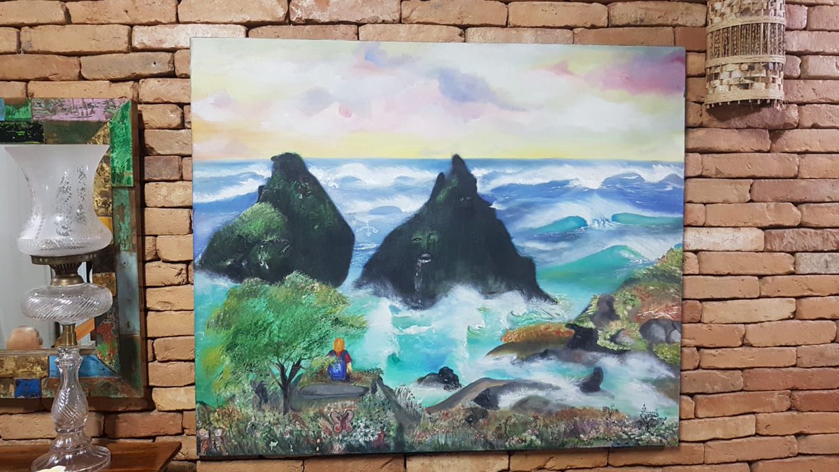 These days I got out of my comfort zone, painted and took a chance on realism.  What did you think? #NFTCommumity