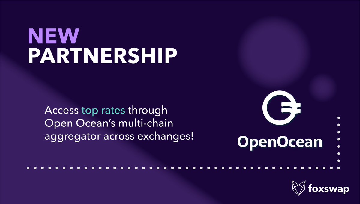 Welcome to <a href="/harmonyprotocol/">Harmony 💙</a> 🔥 

<a href="/OpenOceanGlobal/">OpenOcean - An EVM + Solana DeFi Aggregator</a> offers trades through liquidity on Foxswap and all the -leading- DEXes on #Harmony

Access your trades of $FOX $ONE $HVILLE $OIL $EVO and more