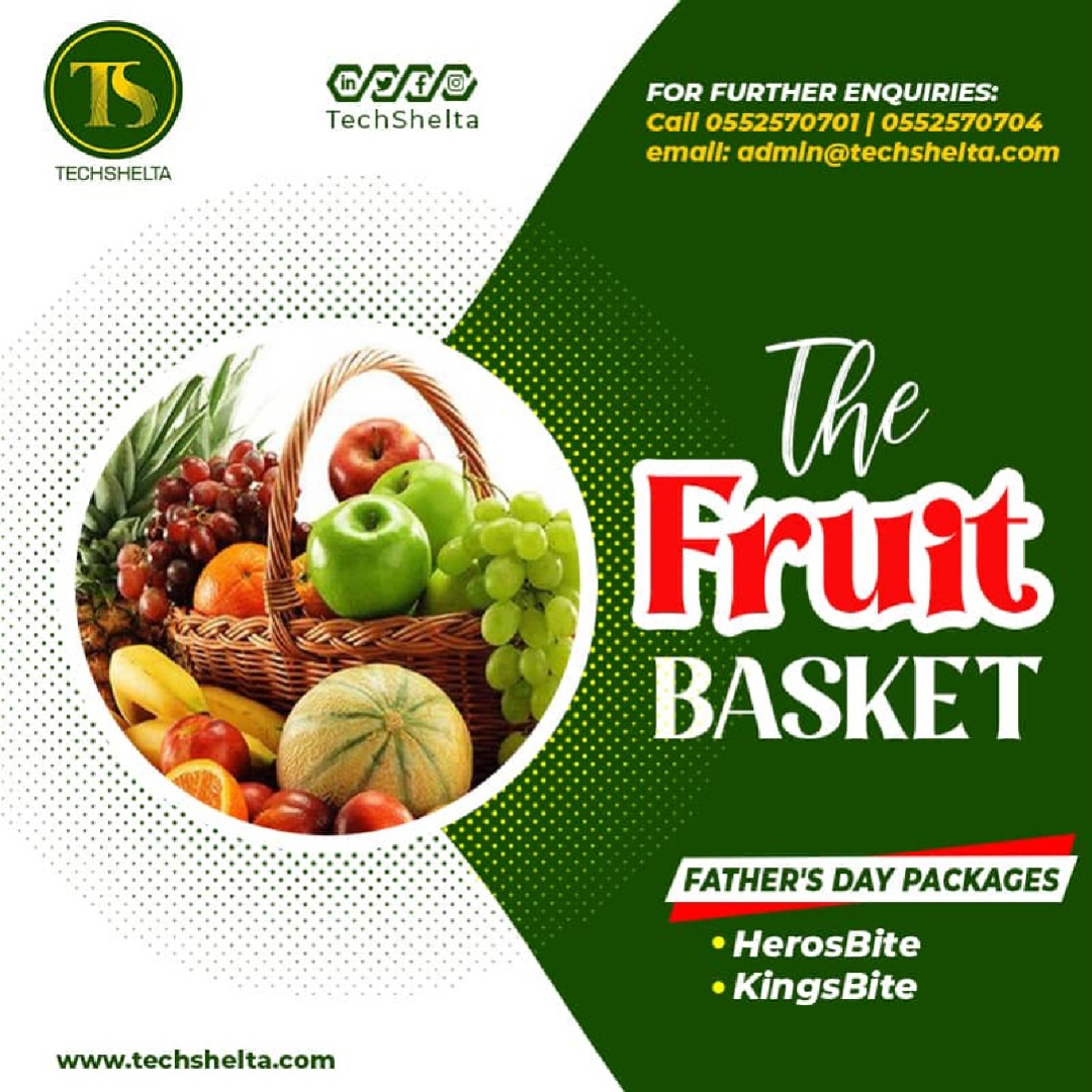 SweetMelodiesFM's tweet photo. This Father's Day,
Celebrate that FATHER, that HERO.
Nourish him with a Basket of Healthy Platter from @TechShelta.
Call it a "Basket of Honor and a Gift of Health"
Kindly Contact @TechShelta on 0552570701, 0552570704
#fathersday #techshelta #fatherlove #fathersdayweekend https://t.co/aU7xHzHY7c