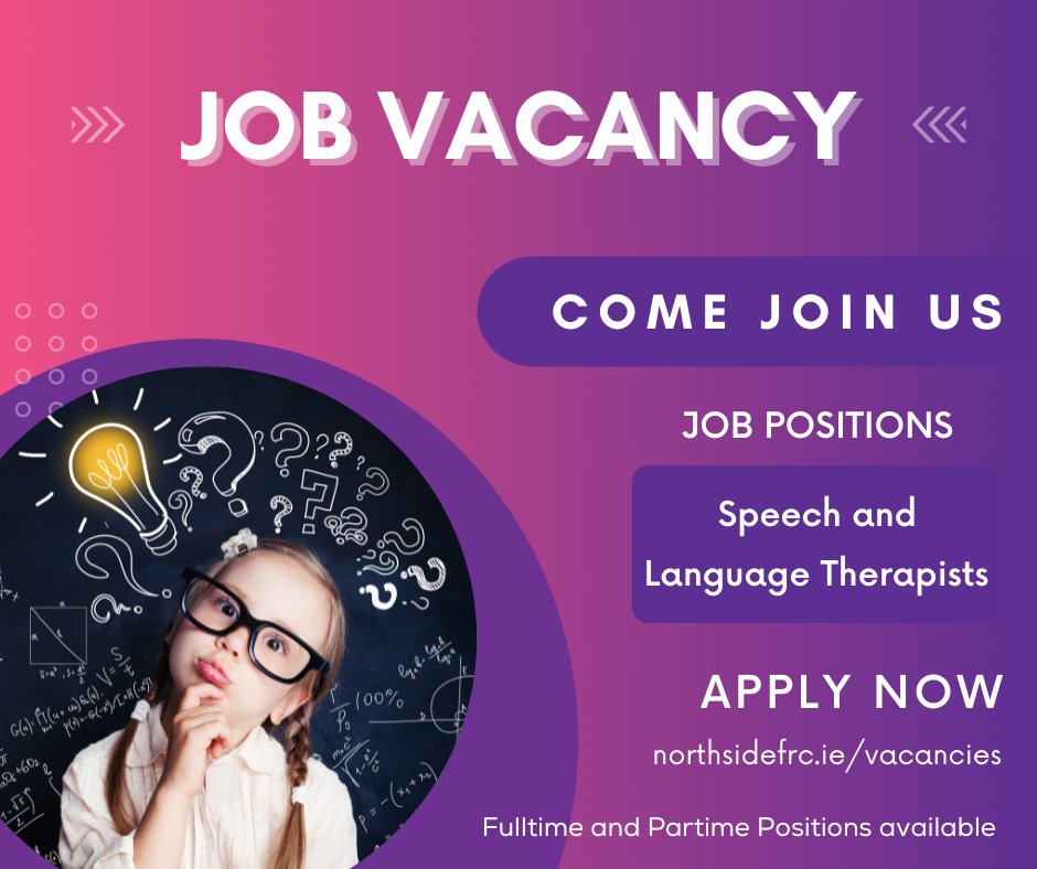 #jobs #jobsfairy #comeworkforus #limerick #helpmakeusawesome

northsidefrc.ie/vacancies/