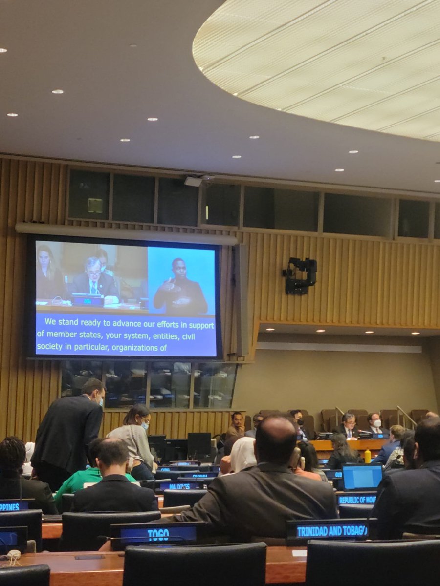IDA_CRPD_Forum's tweet photo. We stand ready to advance our efforts in support of member states, your system, entities, civil society, #OrganizationsOfPersonsWithDisabilities & all relevant stakeholders to make the promise of the #2030Agenda a reality for persons with disabilities
Mr. Liu Zhenmin @UNDESA https://t.co/MZ3PS0sT38