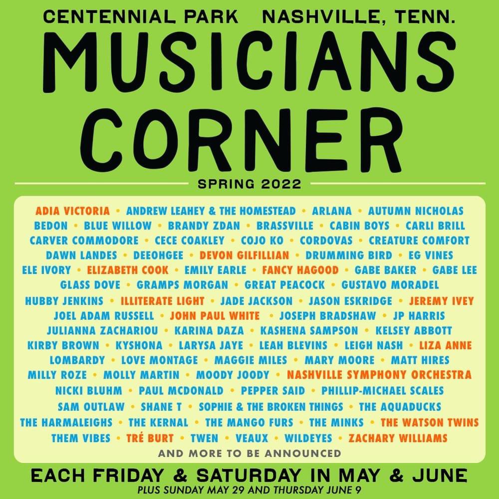 Bridges4DeafHH's tweet image. #BridgesTN is excited to interpret Musician's Corner in Centennial Park tomorrow, Friday, June 17th, from 5pm to 9pm! Come out and enjoy the shows! More info:  musicianscornernashville.com

#Music4All #EqualAccess #Inclusion #Community4All