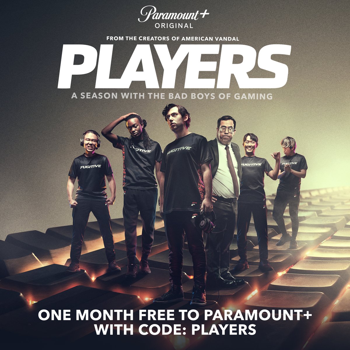 paramountplus's tweet photo. In honor of #PlayersTheSeries premiering today, use CODE - PLAYERS for a one month free subscription to #ParamountPlus, only valid in the US. https://t.co/wqeTjo5E1F https://t.co/I2DABEPmmN