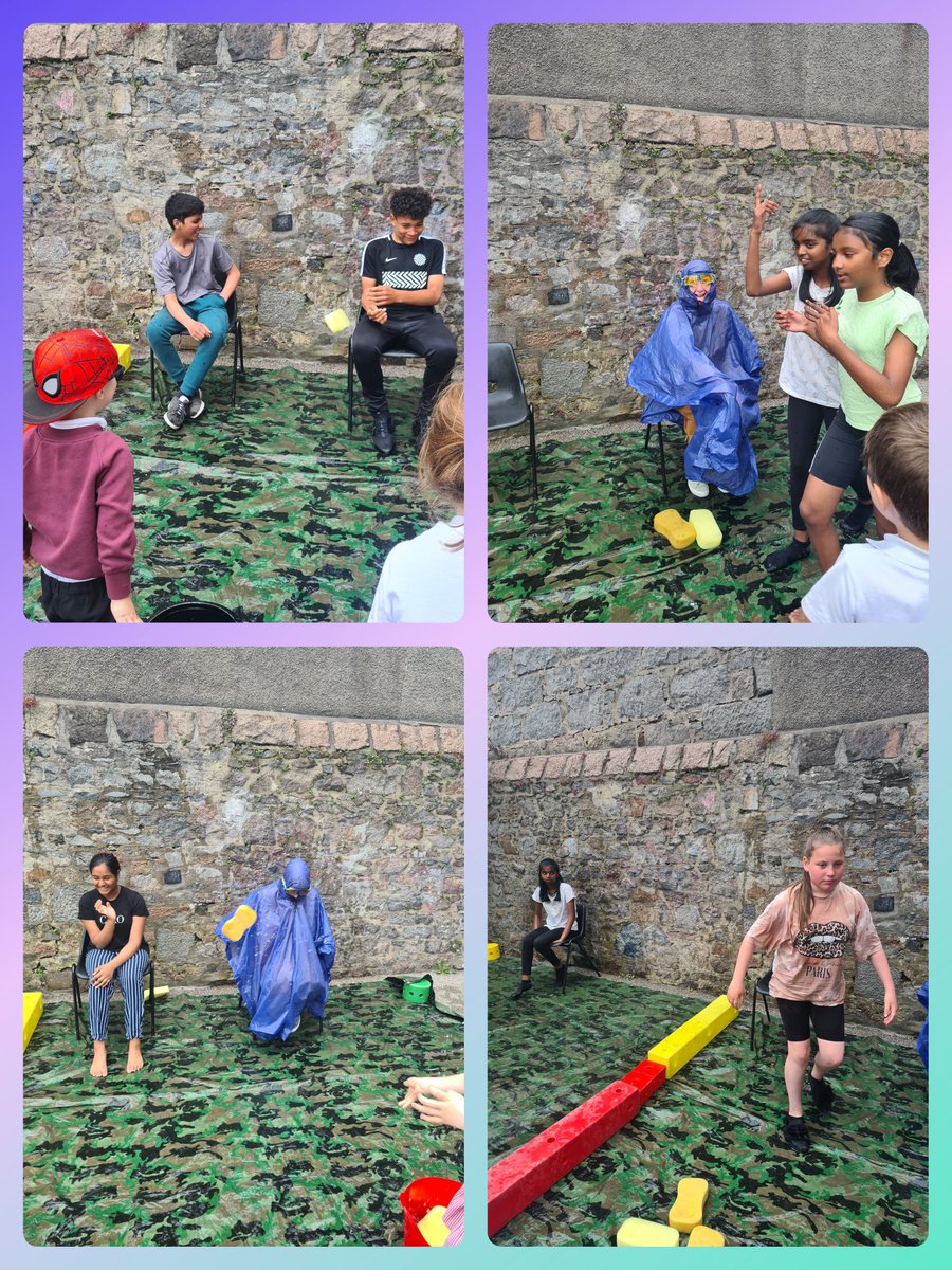 Thank you to all who came to join in the fun (and volunteer) at our 'Soak the P7 &amp; Teacher' fundraising event this afternoon. We may have been soaked but we had lots of fun! A final total for all our fundraising will be announced very soon! @StephoMiss <a href="/SkeneSquare/">Skene Square School</a>