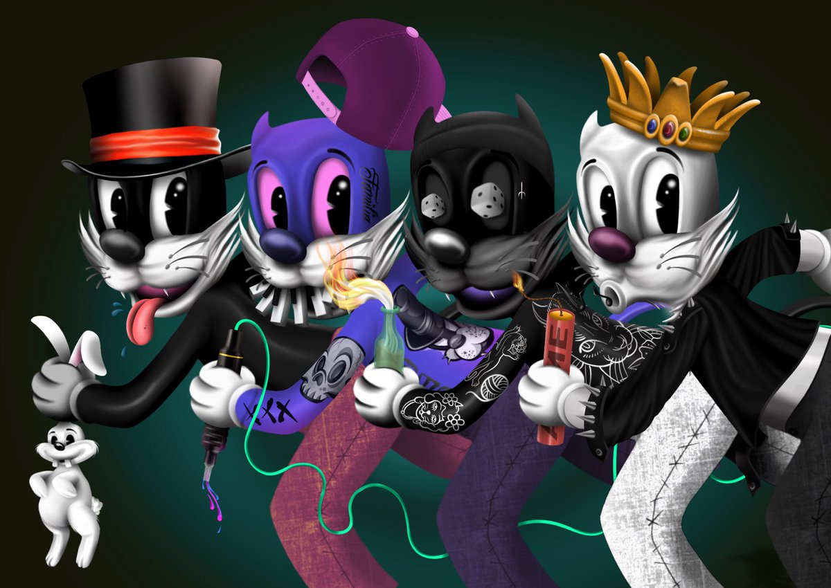 NFTToonVerse's tweet photo. The Devil Catz are the first entry in The ToonVerse … a multi-collection cartoon based project that is building an animated universe where your NFTs are the foundation ! #nft #nftartist #NFTCommunity #NFTNYC #nftcollectors #nftpromo https://t.co/9HTRMxQIBU