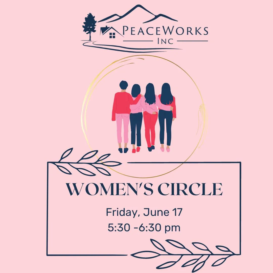 Join Sabrina and #PeaceWorksIncCO for our community offering - Women's Circle. June 17 at 5:30pm
buff.ly/3KY9Wpo 
#WomensCircle
#BelieveVictims
#SupportSurvivors