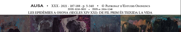 dvd__cc's tweet photo. Us ho farem saber puntualment, però en breu publicarem en línia aquest número monogràfic doble d'Ausa @EstudisOsonencs: LES EPIDÈMIES A OSONA (SEGLES XIV-XXI): DE FIL PRIM ÉS TEIXIDA LA VIDA. Una dotzena de treballs acompanyats dels motius artístics de M. Dinarès. https://t.co/alZCWlIy2j