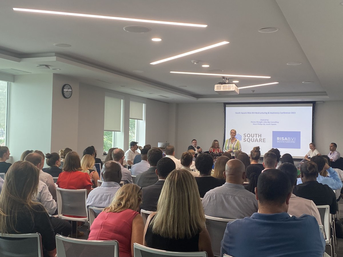 A full house today inside our #Tortola Room here at the BVI International Arbitration Centre as we welcomed <a href="/Southsq/">South Square</a> #RISA BVI Restructuring &amp; Insolvency Conference 2022

#bviiac #law #Restructuring #Insolvency
