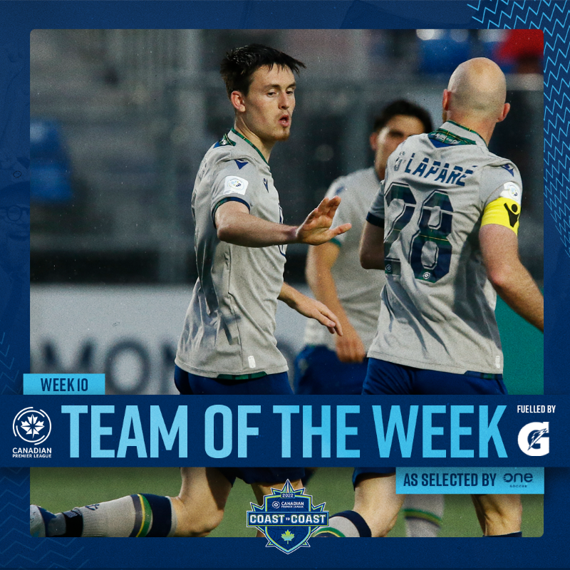 HFXWanderersFC's tweet photo. 🌊 Wanderers forward Sam Salter has been named to the latest @CPLsoccer Team of the Week. 👏

Details 🔽🔽🔽

#TogetherFromAways #COYW
