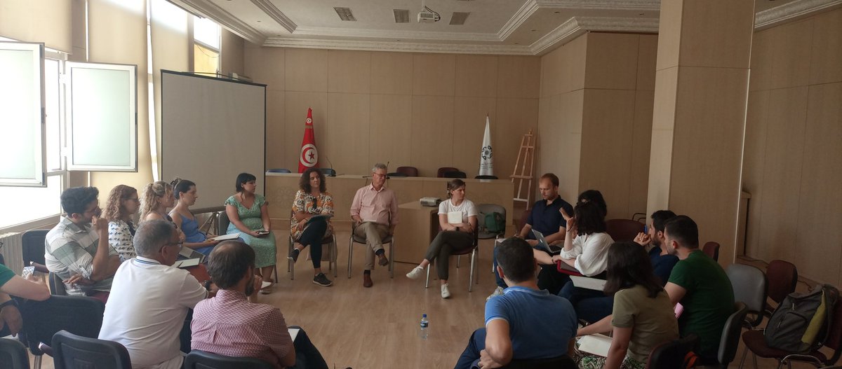ChachiaE's tweet photo. Second day of our training school in Tunis, interesting talks and refreshing discussion, visit to the Medina: Zawia of Sidi Qasim, the neighborhood of Andalusian, Al-Zaytuna Mosque, Ibn Khaldun's house... 
@CostActionISLE  @bortxeta82 @GerardWiegers @EmirOFilipovic @ana_strl https://t.co/XA0lIhk51P