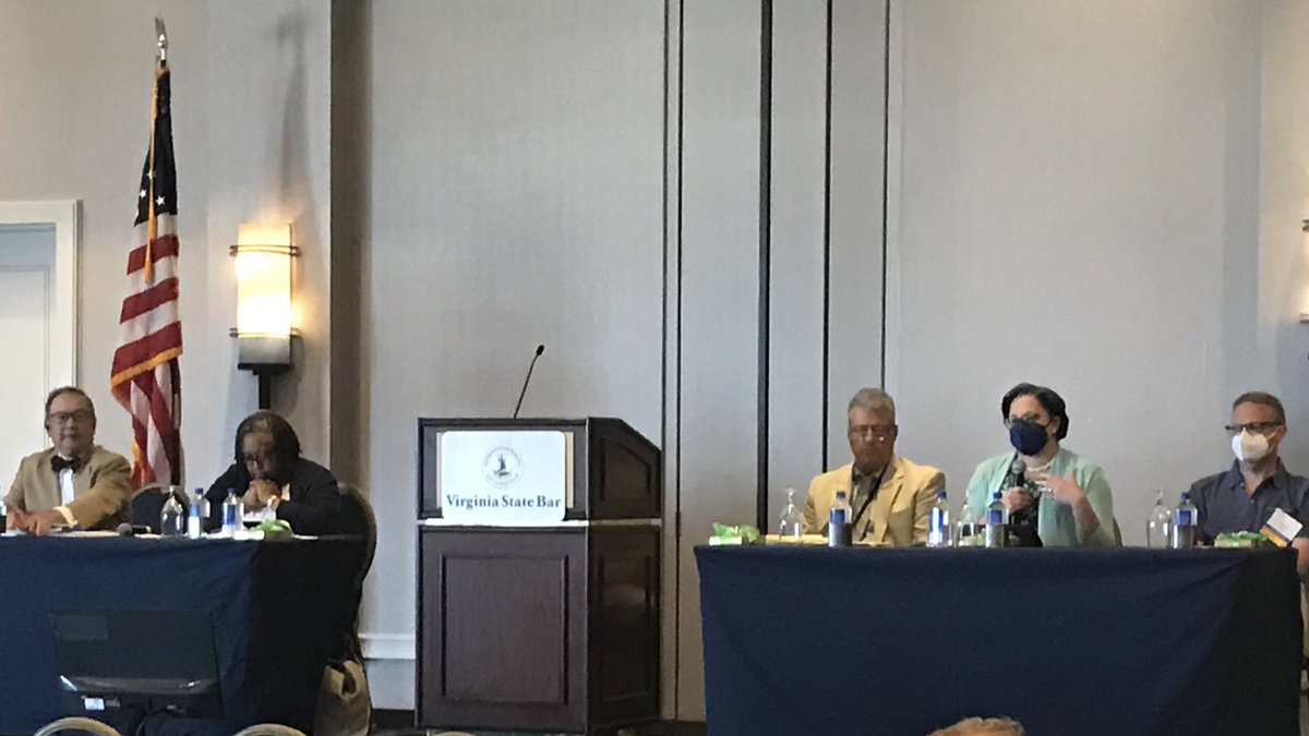 JennMcClellanVA's tweet photo. Thanks to the @VSBDC for inviting me to your @VAStateBar #VSBAnnualMeeting CLE on representing the #developmentally disabled in #criminal proceedings to talk about my transformative 2021 bill allowing evidence of mental health conditions.
https://t.co/J5YqDdLMWK https://t.co/YNiAHJSECs