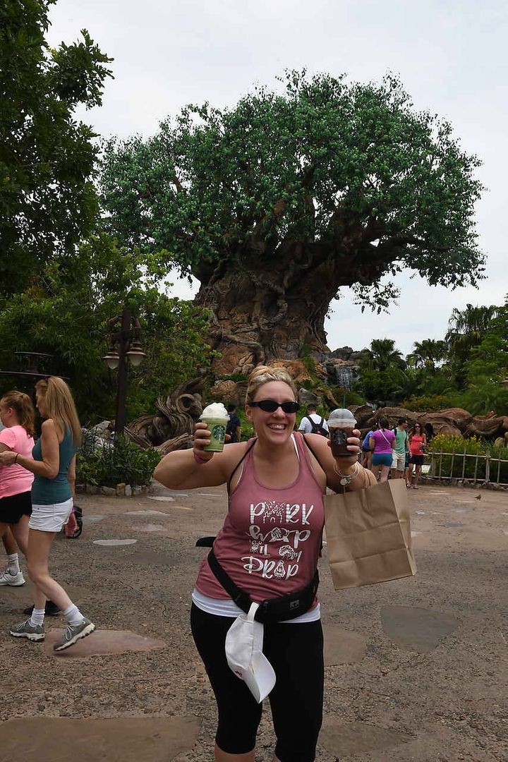 I’m willing to go to great lengths for Starbucks at Disney. 16 hour park days, park hop ‘till you drop, and a little needed refueling. We love park touring strategy!