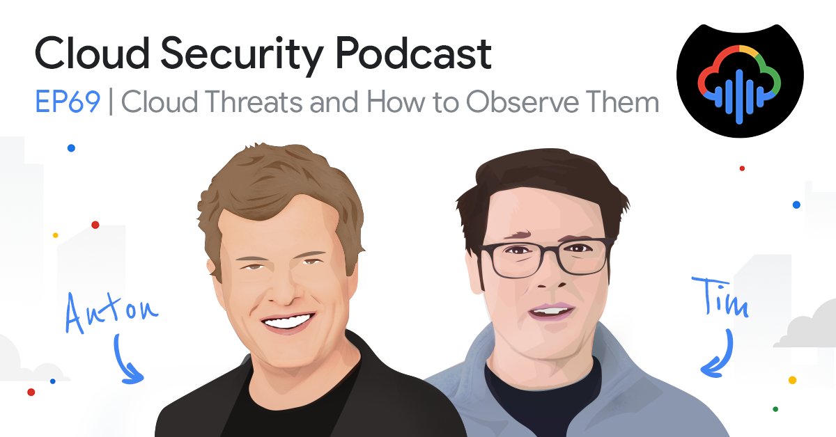Episode 69 "Cloud Threats and How to Observe Them" of Cloud Security Podcast where hosts <a href="/anton_chuvakin/">Dr. Anton Chuvakin</a> and <a href="/_TimPeacock/">Timothy Peacock</a> interview James Condon (<a href="/jameswcondon/">James Condon</a>) <a href="/Lacework/">Lacework</a> about cloud threats
cloud.withgoogle.com/cloudsecurity/…
