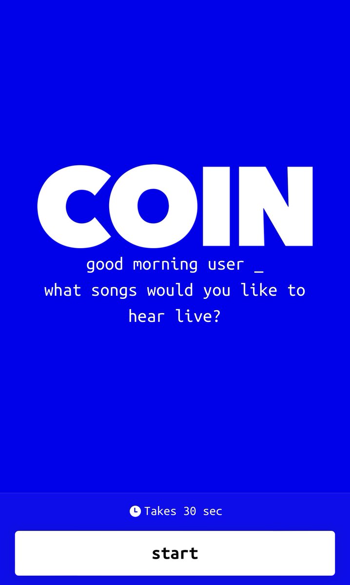 what would you like to hear live? - thisiscoin.typeform.com/2022toursetlist