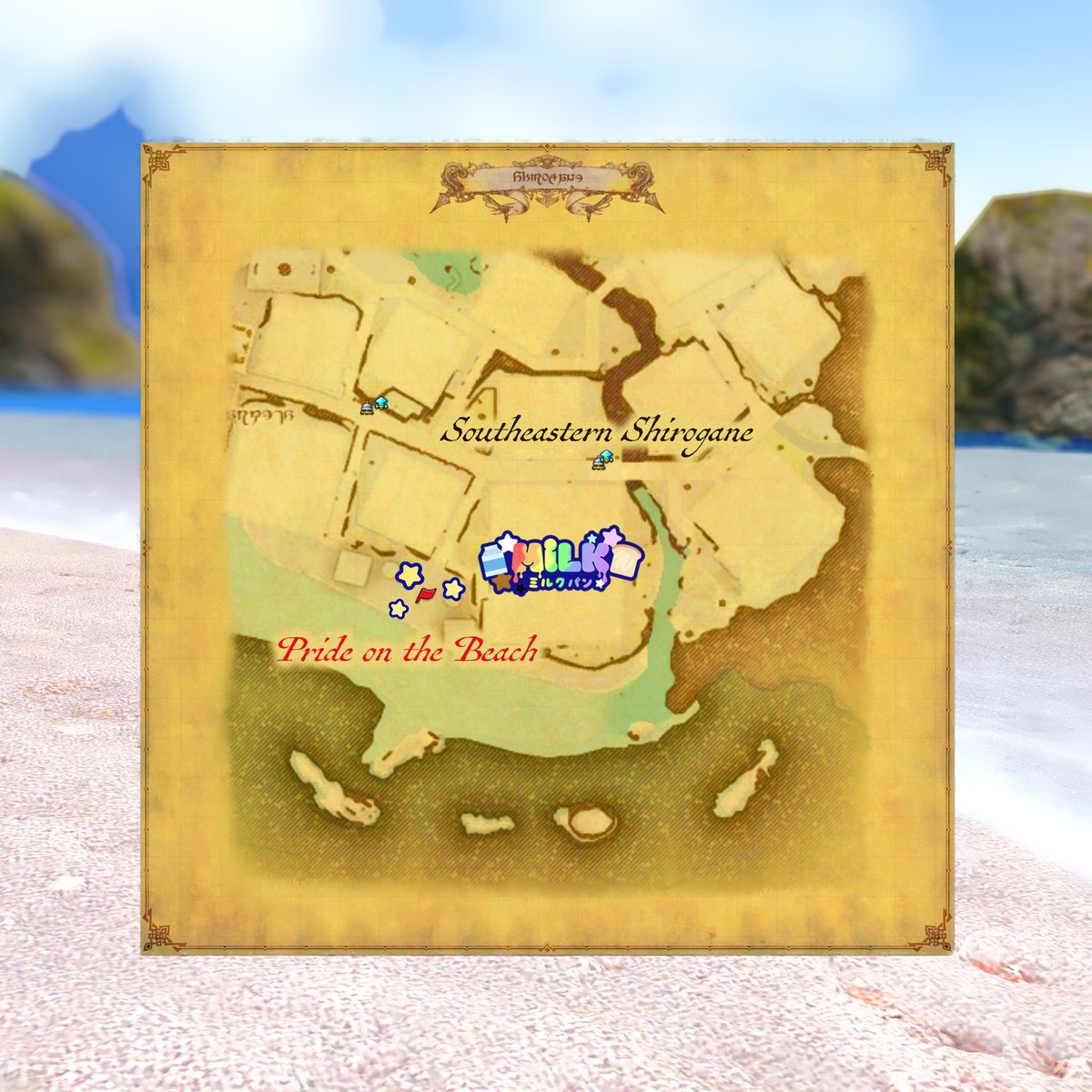 milkffxiv's tweet photo. 💦SPLASH INTO PRIDE!💦

🍑Get double cheeked up and wear you hottest pride beach glam!
🎶Kick up the sand on the dance floor to the beats from DJ AWP! 

Milk . Aether . Cactuar . Shiro . W23 . P7 . TH 7PM - 10PM PST

 ➡️https://t.co/OsAEWv9Q7H https://t.co/nlsbS63acl
