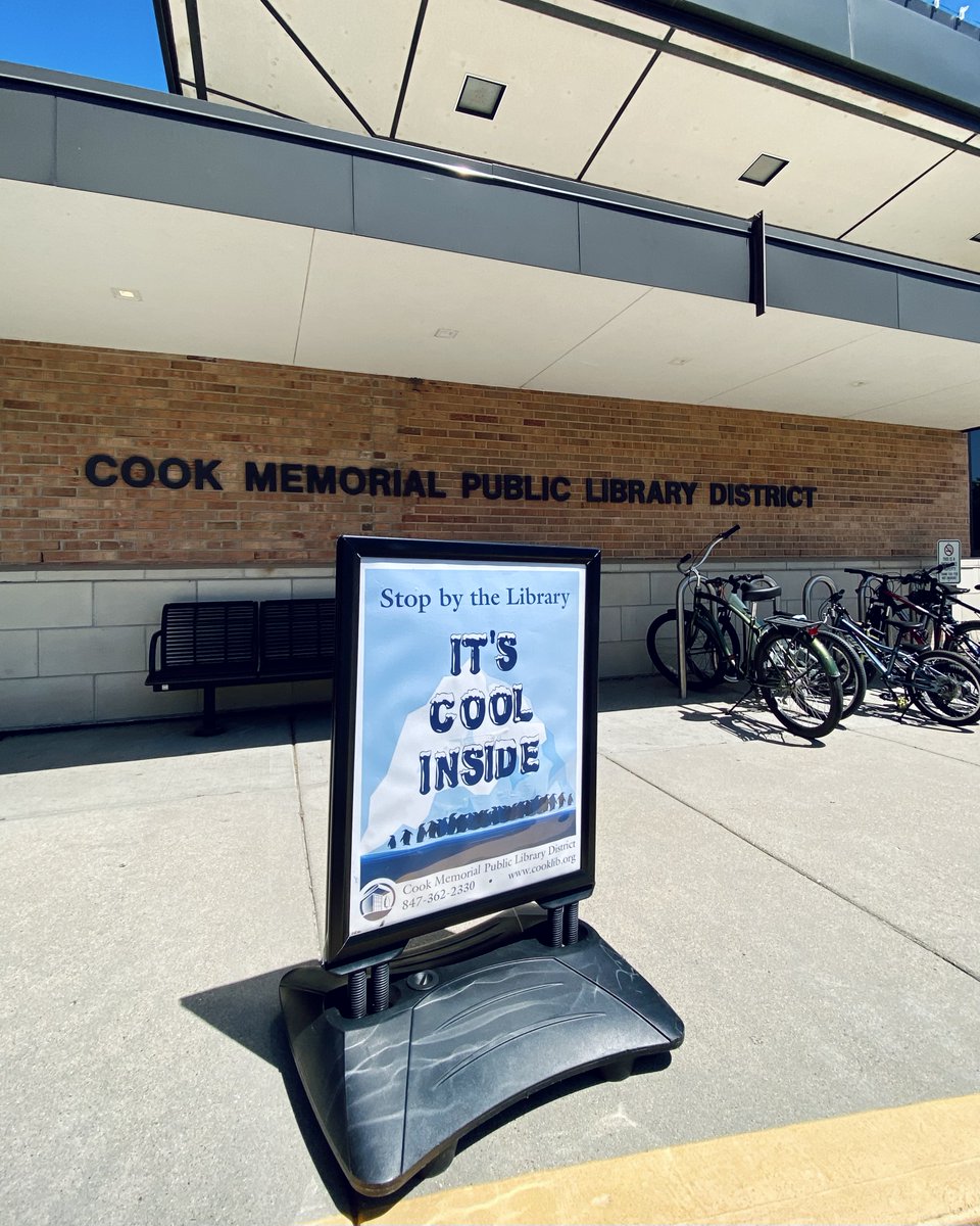 CookLibrary's tweet photo. Switch one letter of our name and youβve got the temperature AND the vibe of our libraries ππ Come on in out of the heat!
#CookParkLibrary #AspenDriveLibrary #coolingplace https://t.co/uFo6kbGcJz