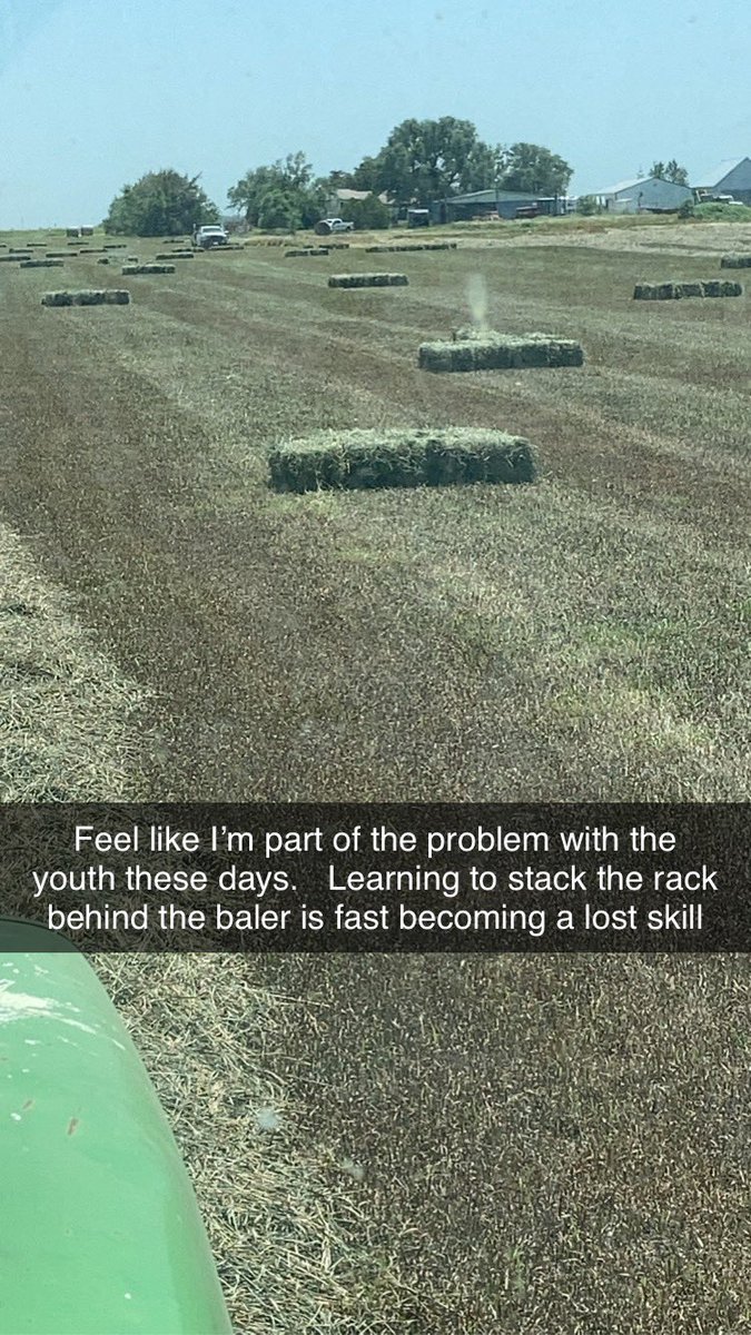 Now that I graduated to the tractor - riding the rack is a thing of the past.  The youngsters these days will never have the satisfaction of telling the driver he can go faster.