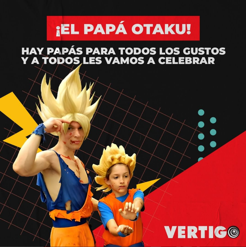 TiendaVertigo's tweet photo. ¡Felicidades Papás valientes, trabajadores y amorosos! Esos que sin importar qué, se disfrazan de su anime favorito 🦹🏻 🦸🏻 y salen a que los vea el mundo.
Y vos, hijo, traelo a #VERTIGO y decinos orgullosamente: ¡Mi papá es otaku!

👉🏻 https://t.co/qxBGNlykw0

#DíaDelPadre https://t.co/Hfp3jfCLEJ