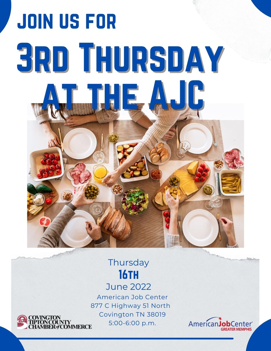 Attention Small Business Owners of Tipton County: Come relax and eat good food on us. #ajcgreatermemphis #bridgingthegapthroughaccess #greatermemphis <a href="/CovingtonAmber/">Amber Covington</a>
